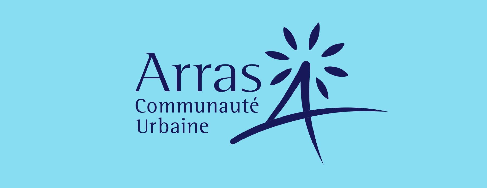 logo de la Communauté Urbaine d'Arras, en magenta et violet