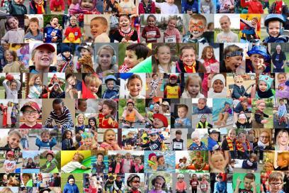 mosaïque de portraits d'enfants - Agrandir l'image, fenêtre modale