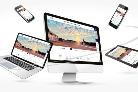 page d'accueil de grandarras.fr présenté sur ordinateur, ordinateur portable, tablette et smartphones