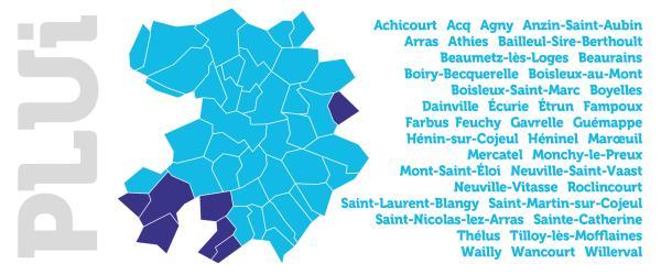 carte PLUi 39 communes