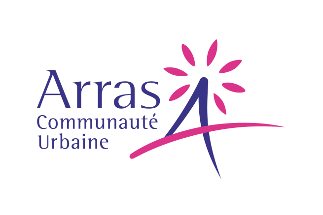 logo de la Communauté Urbaine d'Arras, en magenta et violet